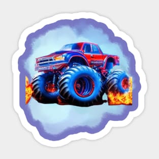 Monster Truck Lide Sticker